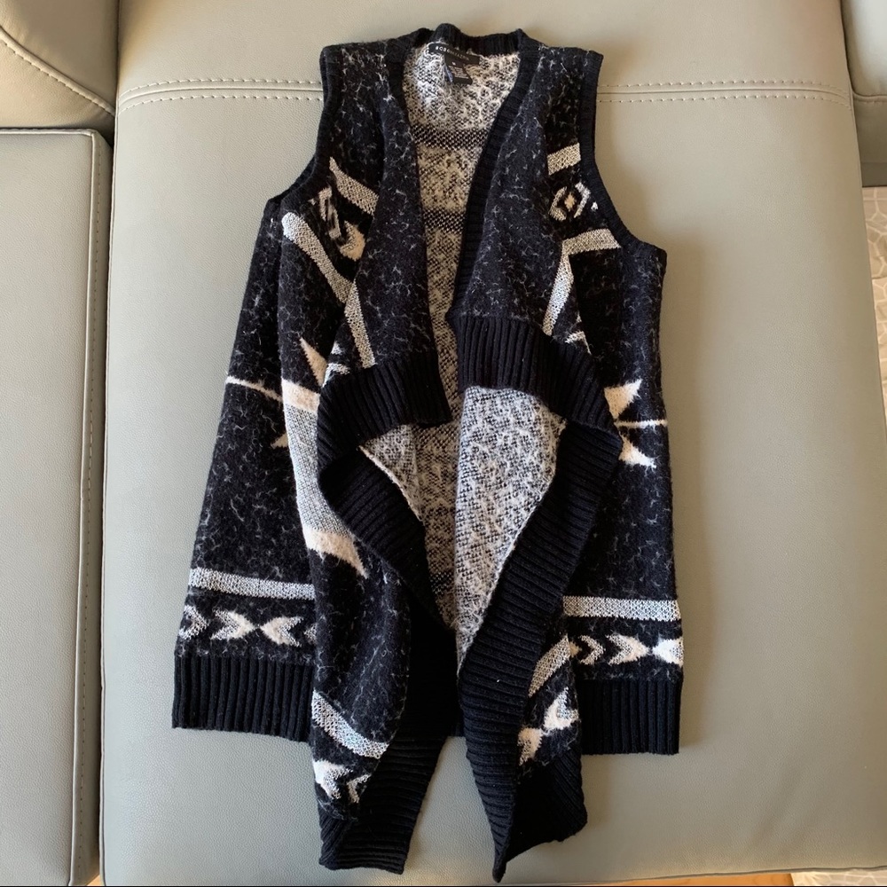 BCBG MAXAZRIA thick draped open cardigan